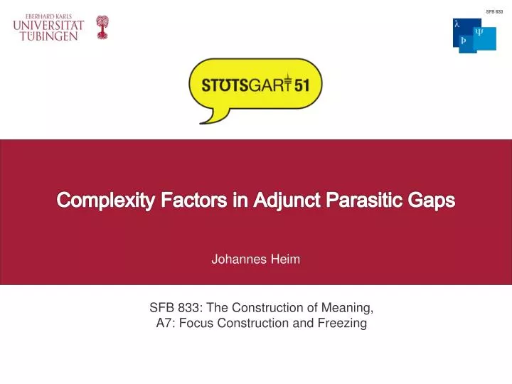 complexity factors in adjunct parasitic gaps