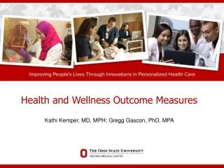 Health and Wellness Outcome Measures