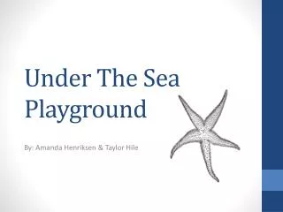 Under The Sea Playground