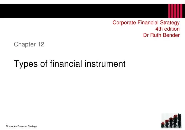 chapter 12 types of financial instrument