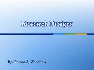 Research Designs