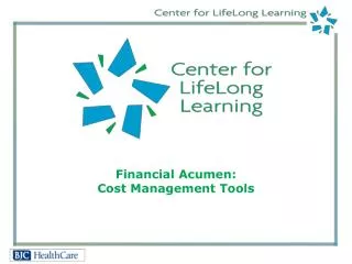 Financial Acumen: Cost Management Tools