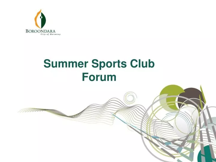 summer sports club forum
