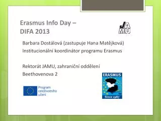 Erasmus Info Day – DIFA 2013