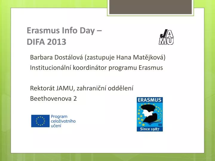 erasmus info day difa 2013