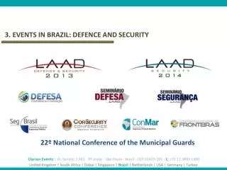 3. EVENTS IN BRAZIL: DEFENCE AND SECURITY