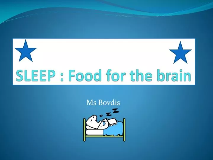 sleep food for the brain
