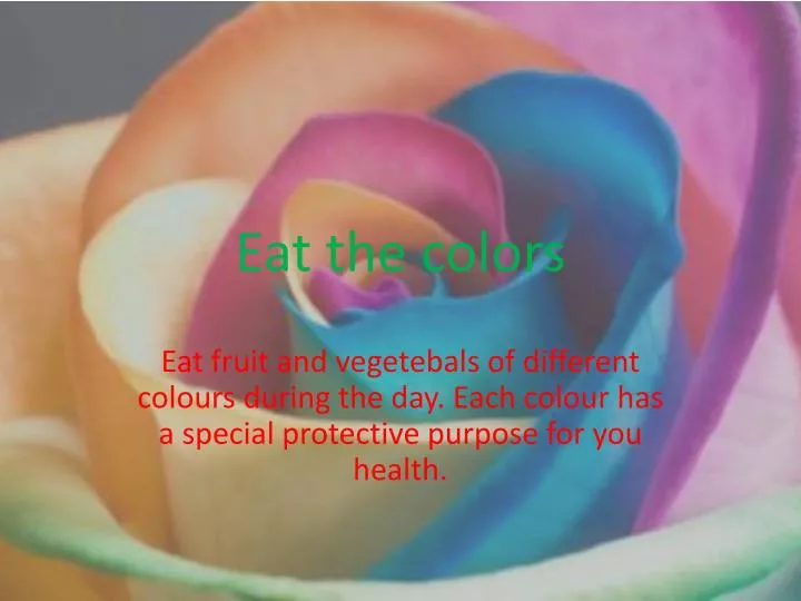 eat the colors