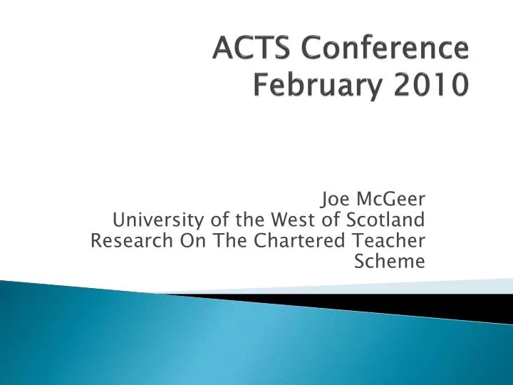 acts conference february 2010