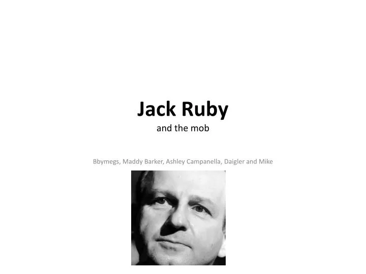 jack ruby and the mob