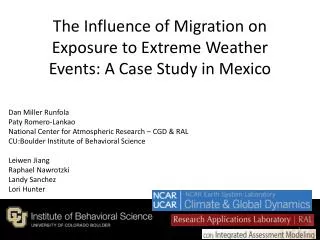 The Influence of Migration on Exposure to Extreme Weather Events: A Case Study in Mexico