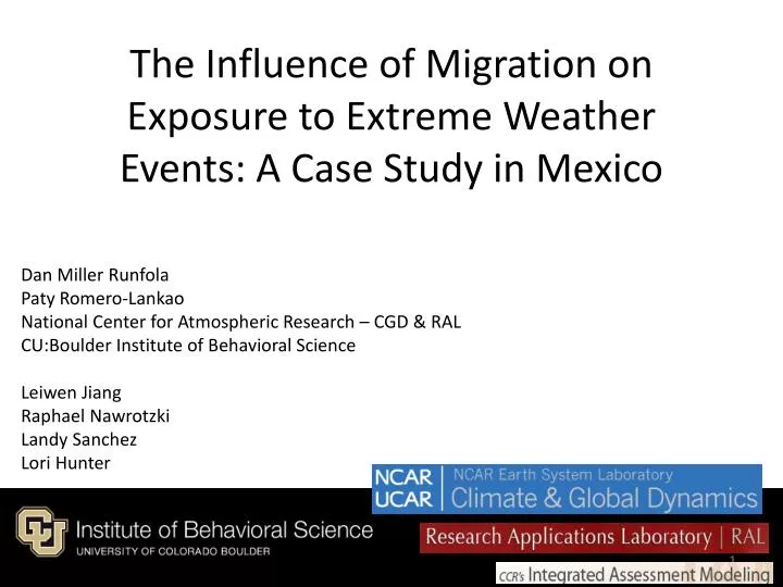 the influence of migration on exposure to extreme weather events a case study in mexico