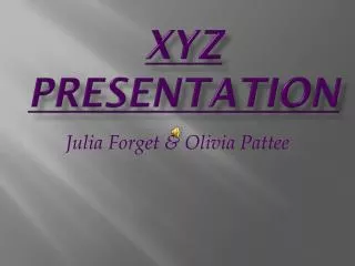 XYZ Presentation