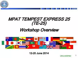 MPAT TEMPEST EXPRESS 25 ( TE-25) Workshop Overview