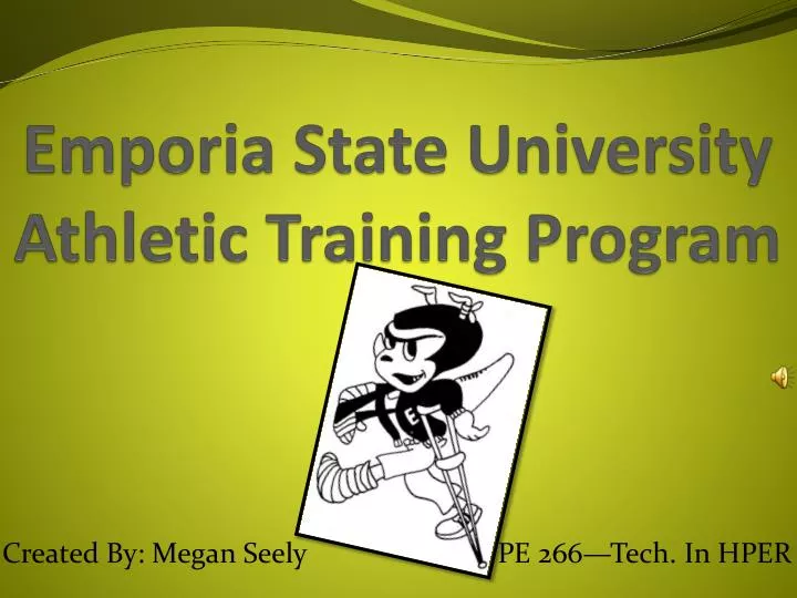 emporia state university athletic training program
