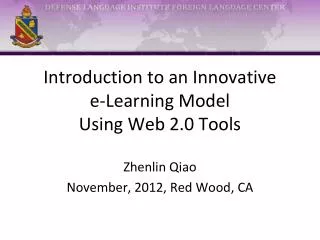 Introduction to an Innovative e-Learning Model Using Web 2.0 Tools