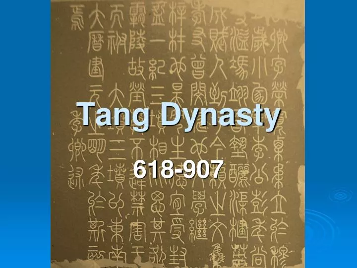 tang dynasty