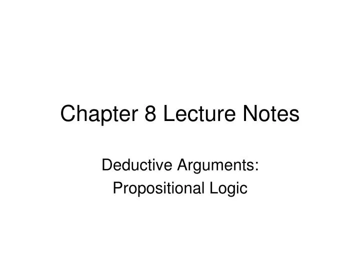 chapter 8 lecture notes