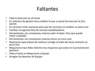 faltantes