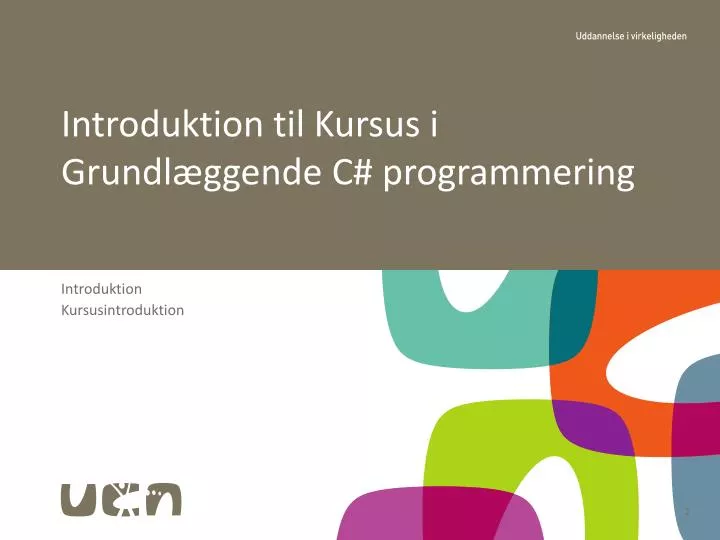 introduktion til kursus i grundl ggende c programmering