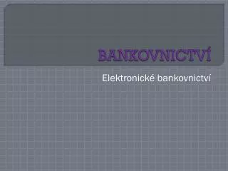 bankovnictv