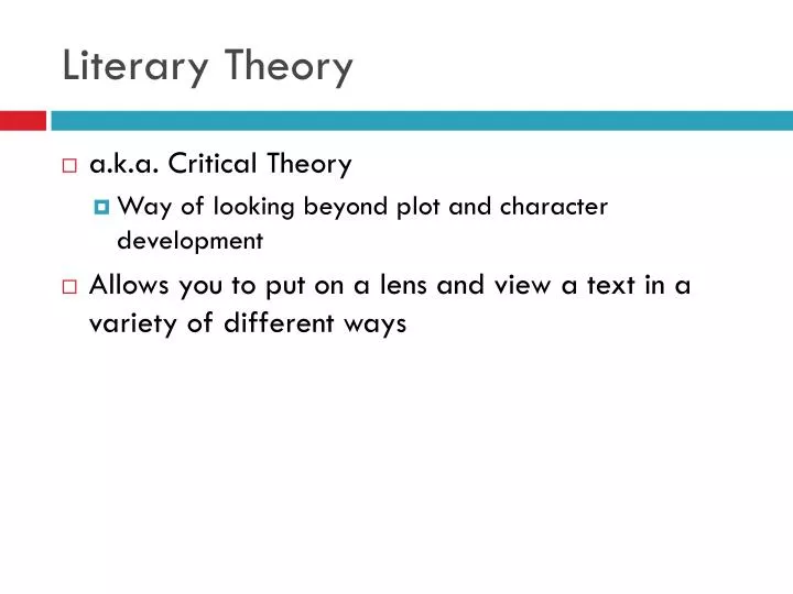 literary theory