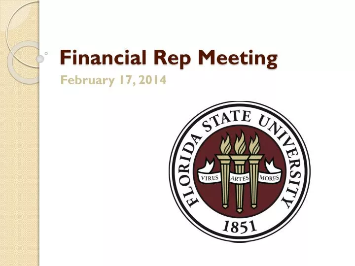 financial rep meeting