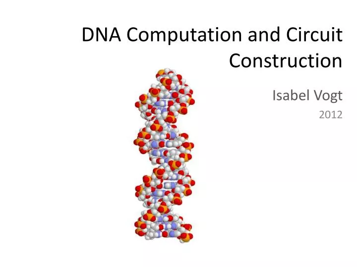 dna computation and circuit construction