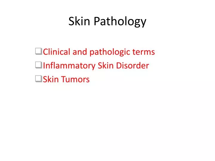 skin pathology