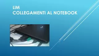 LIM collegamenti al notebook