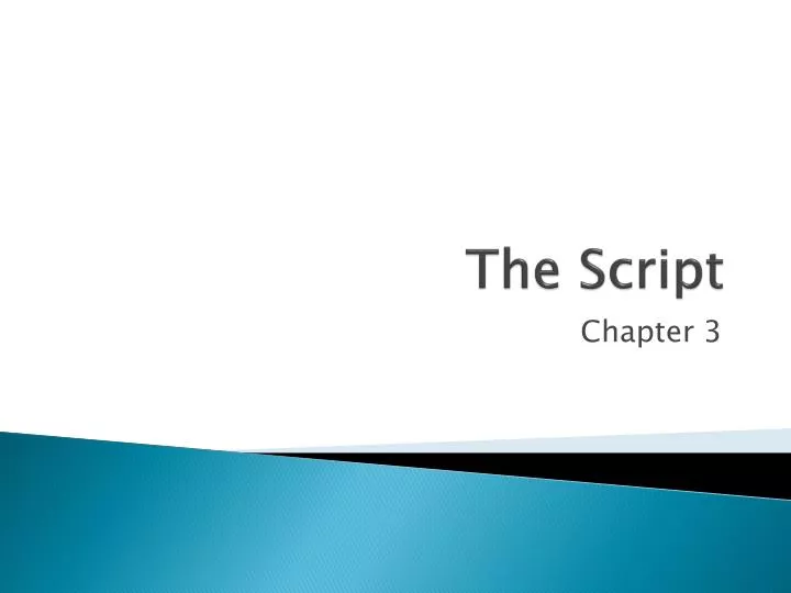 the script