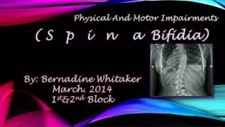 Physical A nd M otor Impairments