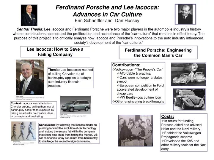 ferdinand porsche and lee iacocca advances in car culture erin schnettler and dan hussey