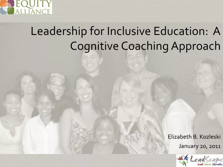 leadership for inclusive education a cognitive coaching approach