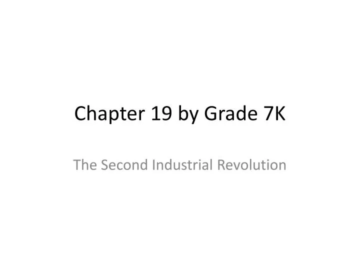 chapter 19 by grade 7k