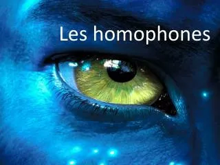 les homophones