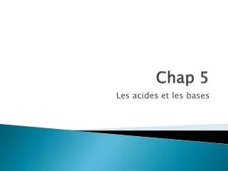 chap 5