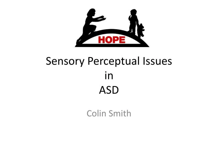 sensory perceptual issues in asd