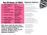 Top 10 Songs of 1967: - slide 1