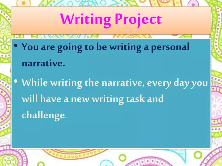 writing project