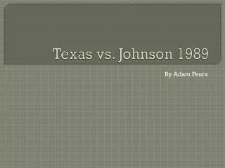 Texas vs. Johnson 1989