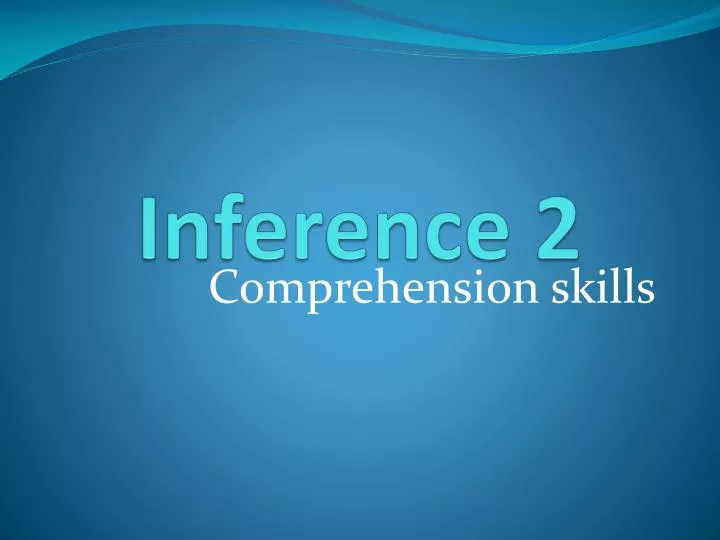 inference 2