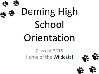 Deming High School Orientation