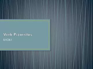 Verb Pizarritas