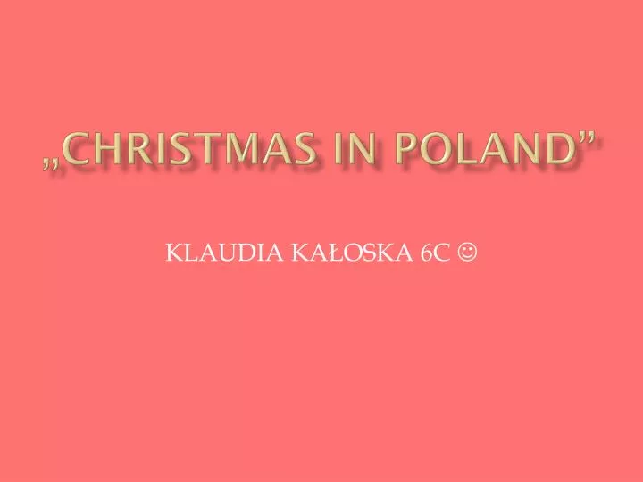 christmas in poland
