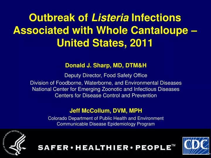 outbreak of listeria infections associated with whole cantaloupe united states 2011