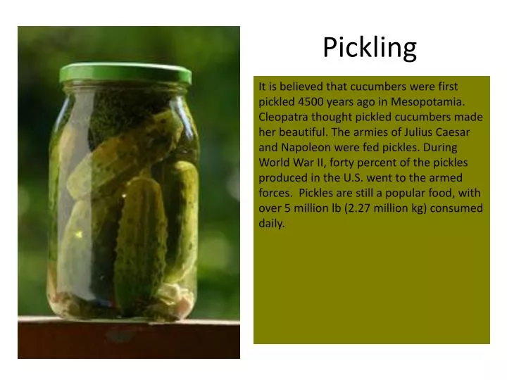 pickling