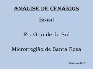 an lise de cen rios