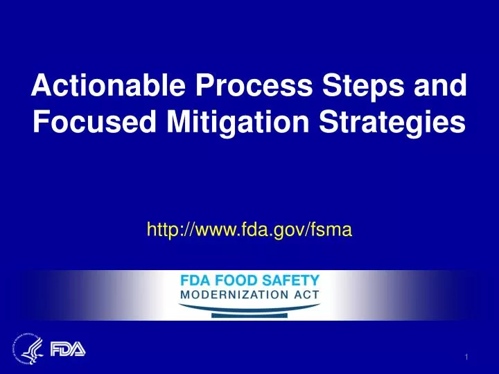 actionable process steps and focused mitigation strategies