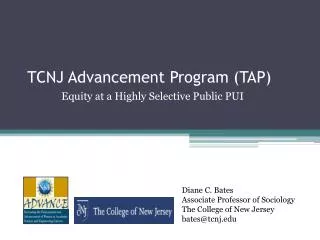 TCNJ Advancement Program (TAP)